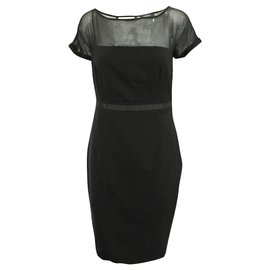 Max & Co Black Short Sleeves Dress Black