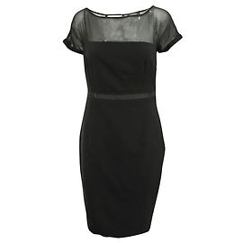 Max & Co Robe noire à manches courtes Noir