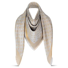 Louis Vuitton-sciarpe-Beige,Grigio