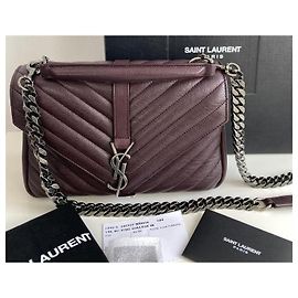 Saint Laurent YSL college medium Dark purple