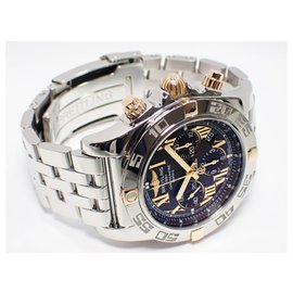 Breitling-BREITLING Chrono Mat 44 Roman index IB0110 Japan Genuine Products Mens-Black