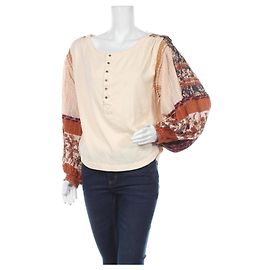 Top Free People con maniche oversize in cotone M Multicolore