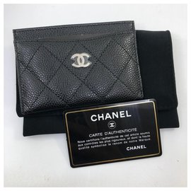 Chanel-Tarjetero clásico-Negro