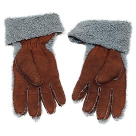 Hermès-Hermès Gloves-Brown,Grey