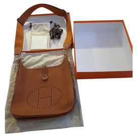 Hermès-Hermès Evelyne bag-Cognac