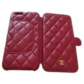 Chanel-Iphone Shell-Rosso