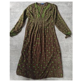 Antik Batik-Dresses-Green,Khaki