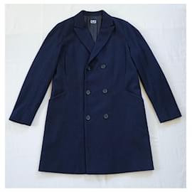 Adolfo Dominguez-Men Coats Outerwear-Navy blue