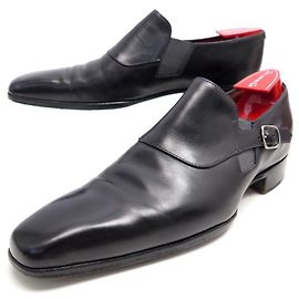 Autre Marque GERARD SENE SCHUHE ENNA SCHNALLLOAFERS 7.5 41.5 Schwarze Lederschuhe Schwarz
