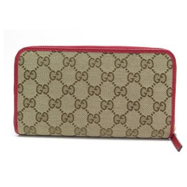 Gucci-NEUF PORTEFEUILLE GUCCI TOILE MONOGRAM GUCCISSIMA 363423 NEW CANVAS WALLET-Marron