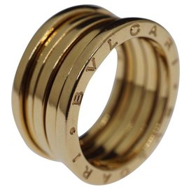 Bulgari-Bvlgari B..Null1 5-Band 18k Ringgröße des Gelbgoldbandes 61-Golden,Gold hardware