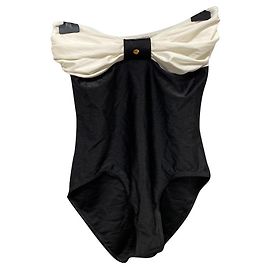 Chanel Trajes de baño Negro Blanco