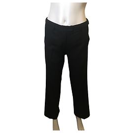 Armani Jeans calças de pernas retas Preto