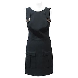 Thierry Mugler MUGLER BARE-BACK SCHÜRZENKLEID SCHWARZ Schwarz