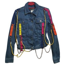 Gianfranco Ferré Jackets Blue Multiple colors