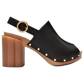 Stella Mc Cartney Sandali Daisy in pelle Alter extra opaca nera Nero