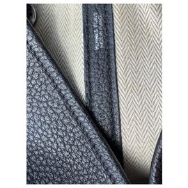 Hermès Negonda Garden Party PM Grey Leather Pony-style calfskin ref.972013  - Joli Closet