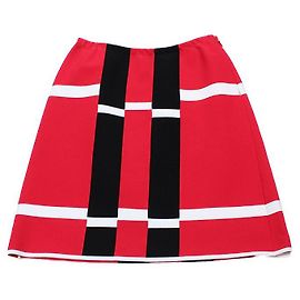 Alaïa ALAIA CROPPED TOP MIT GROSSEM STRAP Schwarz Rot