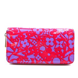Louis Vuitton-Portefeuille long zippy monogramme vernis indien rose Louis Vuitton-Autre