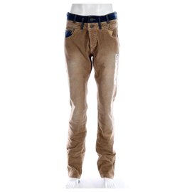 Desigual-Jeans à jambe droite, coupe régulière, size 34 / 34-Marron