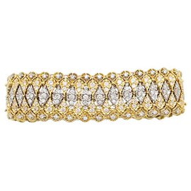 Pulseira buccellati, dois ouro e diamantes. Outro