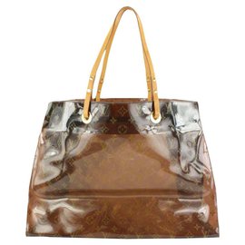 Louis Vuitton-Clear Monogram Ambre Cabas Cruise GM Tote Bag with Pouch-Other