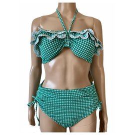 J.Crew Swimwear White Green