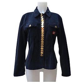 Kenzo Jacke Schwarz Baumwolle Größe L Schwarz