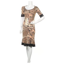 Robe ROCCOBAROCCO Imprimé Léopard en Viscose Multicolore Imprimé léopard