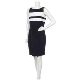 Robe Joseph Ribkoff Bleu Blanc Blanc Bleu