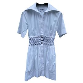 Vestido Chanel La Pausa de algodón blanco Blanco