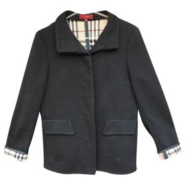 Burberry-Burberry overcoat size 44-Black