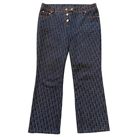 Christian Dior Pantalones Azul
