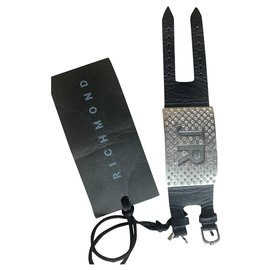 John Richmond Bracelets Black Silvery