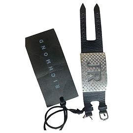 John Richmond Armbänder Schwarz Silber
