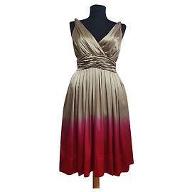 Abito in seta DKNY Multicolore