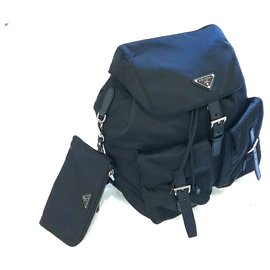 Prada-Backpacks-Black