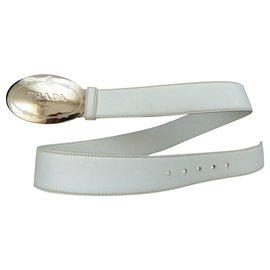 Prada Ceintures Blanc