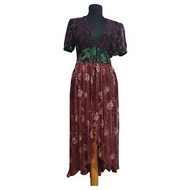 Haut Tunique Robe Free People Rayonne Multicolore S Multicolore