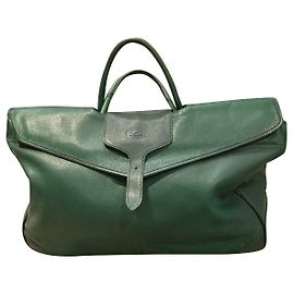 Schöne Longchamp Reisetasche Dunkelgrün