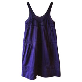 Sonia By Sonia Rykiel-Long purple cotton dress Sonia by Sonia Rykiel-Purple,Dark purple