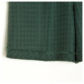 Chanel-TWEED GREEN FR36/38-Dark green