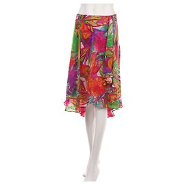 Jupe midi Ralph Lauren multicolore en polyester Taille L Multicolore