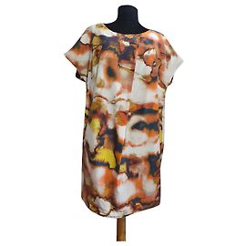 Autre Marque Vestido Peak Performance de seda e algodão Multicor