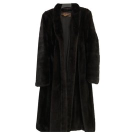 Yves Saint Laurent-Manteaux, Vêtements d'extérieur-Noir,Noisette