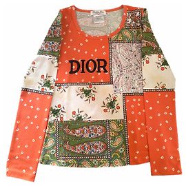 Camiseta estampada Dior Paisley Multicor