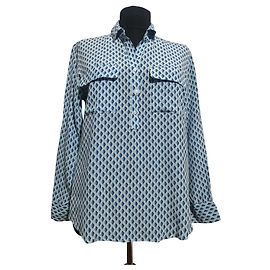 Blusa in seta blu Gerard Darel Blu