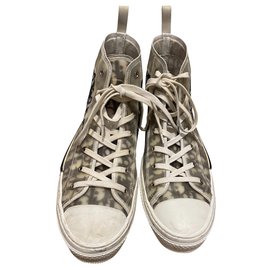 Baskets Dior B23 gris nylon taille 44 Gris