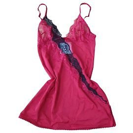 Malizia La Perla negligé in pizzo Nero Rosso