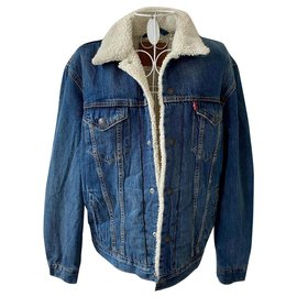Levi's Giacca in denim foderata Levis Bianco Blu